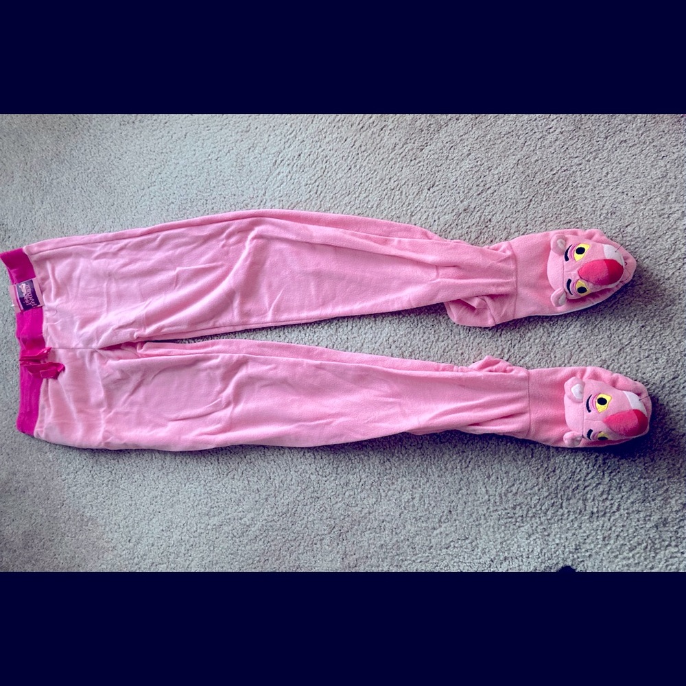 Pink panther footy pj pants